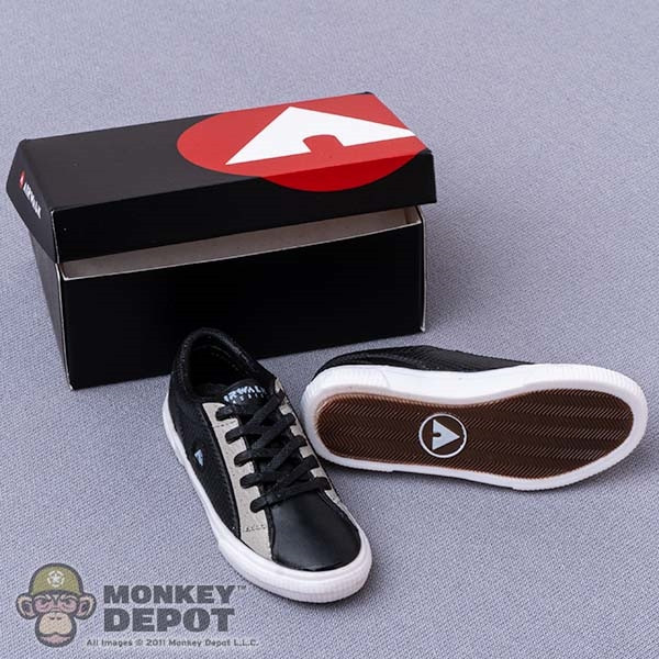 Monkey Depot - Shoes: Mini Brands Airwalk Black/Tan Sneakers w/ Box