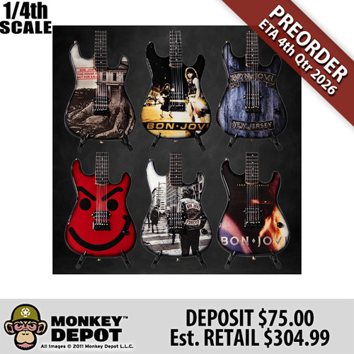 The Mini Axe 1/4th Bon Jovi Collectible Miniature Guitar Set (100112) - Preorder Deposit