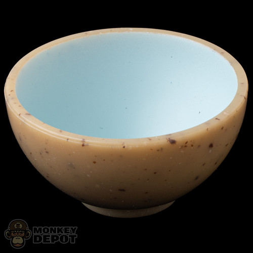 Plate: Miniverse Brown and Blue Bowl