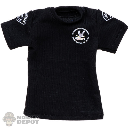 Shirt: Easy & Simple Black LAPD T-Shirt