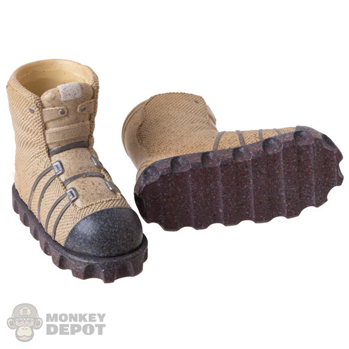 Shoes: Hot Toys Beige Astronaut Boots