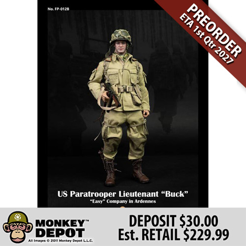 FacePool U.S. Airborne Division E Company Lieutenant Paratrooper (FP-012B) - Preorder Deposit