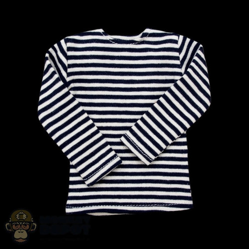 Shirt: Alert Line Red Navy Striped Telnyashka Undershirt
