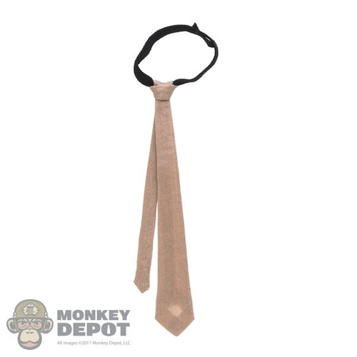 Tie: Alert Line Mens Tan Necktie