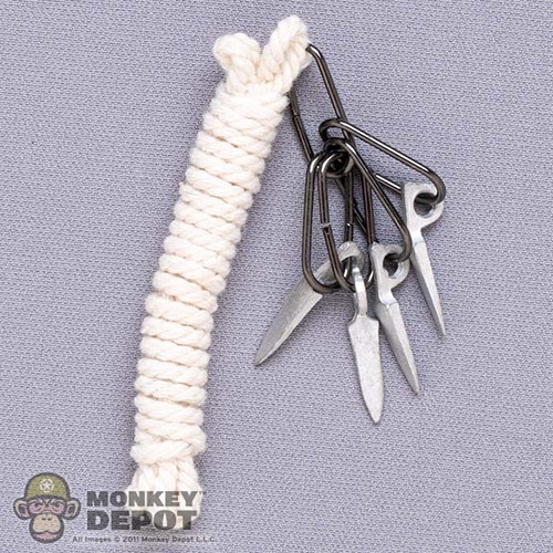 Rope: Alert Line WWII Russian Mountaineering Rope w/ Pitons