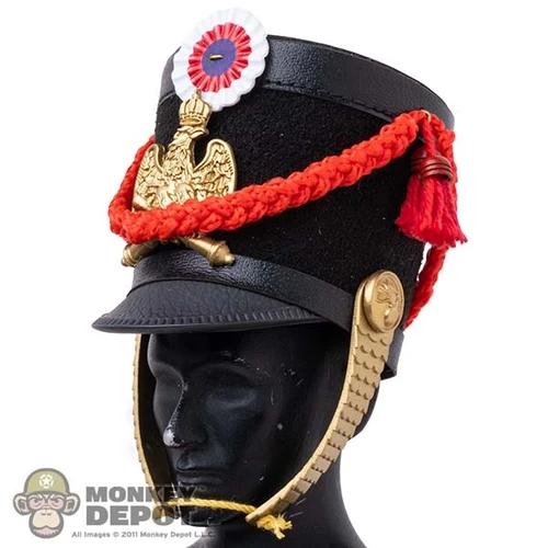 Cap: Brown Art Mens Shako Military Hat