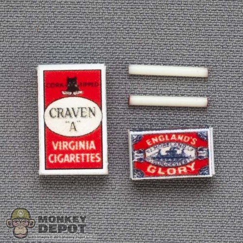 Smokes: Battle Gear Toys British Craven A Cigarettes w/Matches