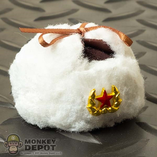 Hat: BBK Female Russian White Flap Cap