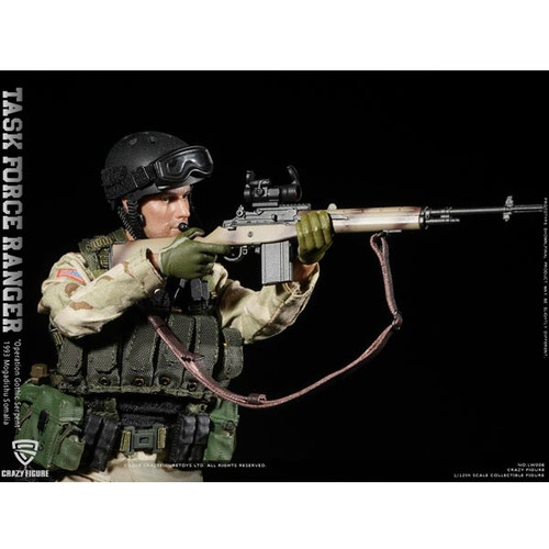 Boxed Figure: CrazyFigure 1/12 M14 Sniper -Rangers Task Force 1993 (CF-LW006)