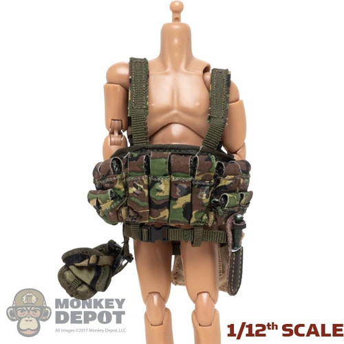 Vest: CrazyFigure 1/12th M23 Assault Rig w/Holster, Knife + Pack