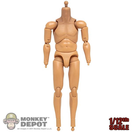 Multi Colored Figure: CrazyFigure 1/12th Base Body w/Pegs and Weathered Neck (READ NOTES)