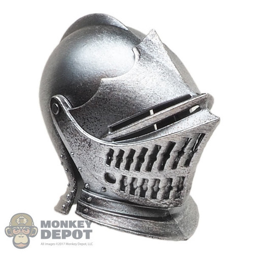 Helmet: Coo Models Mens Silver Distressed Smooth Helmet