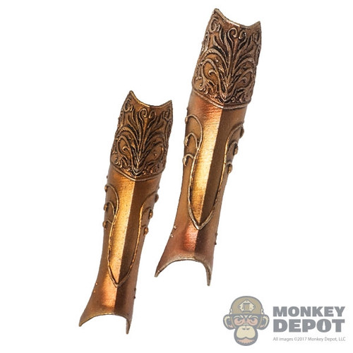 Armor: Coo Models Female Gold Lower Leg Guards