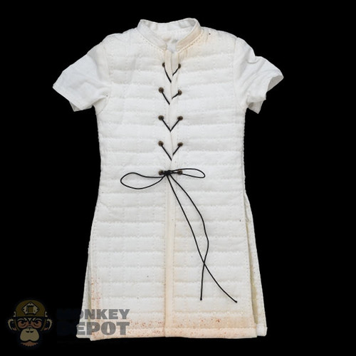 Coat: Coo Models Mens Short Sleeve White Padded Undercoat (Weathered)