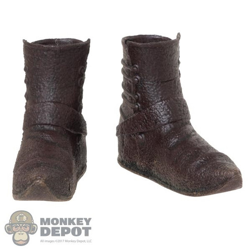 Boots: Coo Models Mens Brown Molded Medieval Boots