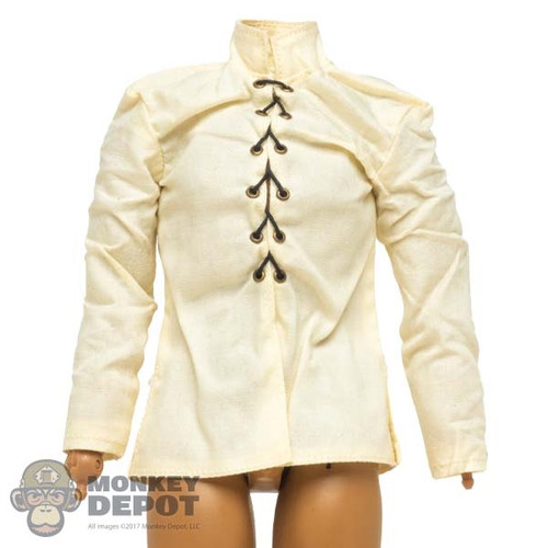 Shirt: Coo Models Mens Off White Long Sleeve Shirt