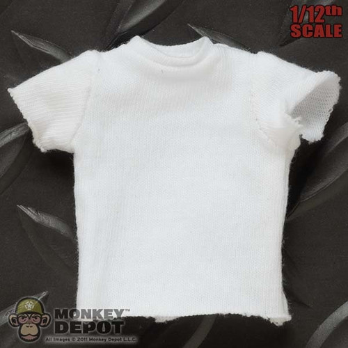 Shirt: Coo Models 1/12th Mens White T-Shirt