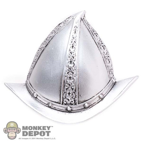 Armor: Coo Models Point-Edged Silver Helmet (Metal)