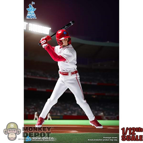 Boxed Figure: DiD 1/12 The White Team Baseballer (SF80003W)