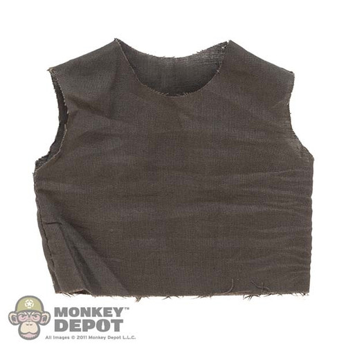 Shirt: Dark Toys Mens Gray Sleeveless Tank w/Frayed Edges