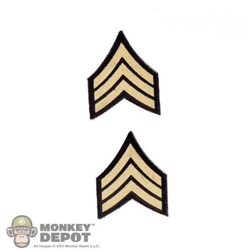 Insignia: DiD Sergeant Chevron Patches (Peel & Stick)