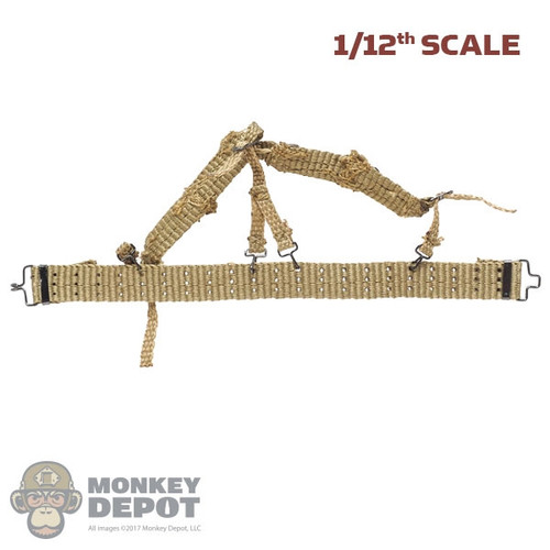Belt: DiD 1/12th Cloth WWII US Pistol Belt w/Y Straps