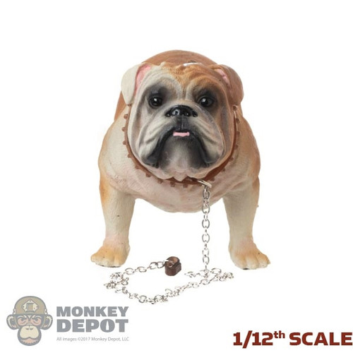 Dog: DiD 1/12th British Bulldog w/Collar + Leash