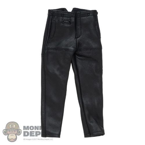 Pants: DiD Mens German U-Boat Black Deck Pants (genuine leather)