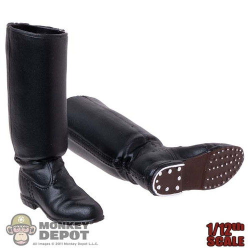 Boots: DiD 1/12th WWII Mens German Molded Jackboots