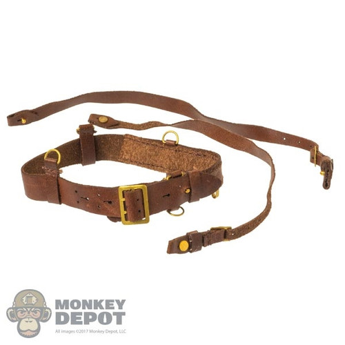 Belt: DiD Sam Browne Belt w/Shoulder Straps (genuine leather)