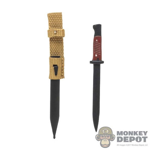 Knife: DiD German Bayonet w/Scabbard + Hanger (Metal)