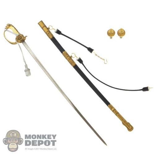 Sword: DiD Imperial German Navy Sword w/Scabbard (Metal)