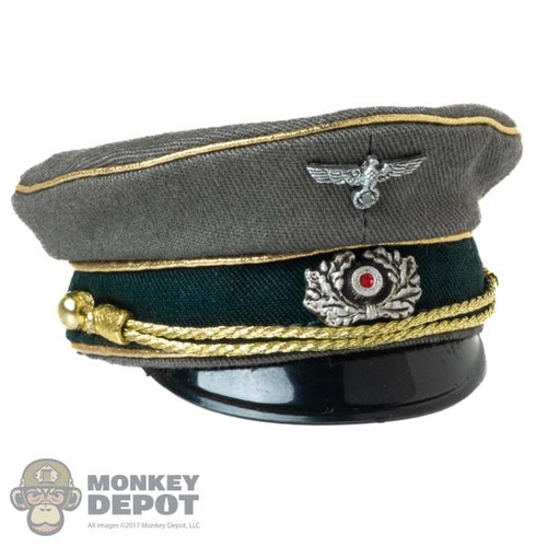 Hat: DiD Mens WWII German Peak Visor Cap