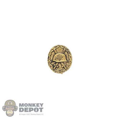 Medal: DiD German WWII Wound Badge in Gold (Real Metal)