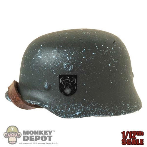Helmet: DiD 1/12th Mens WWII Heer Double Decal Helmet (Weathered)