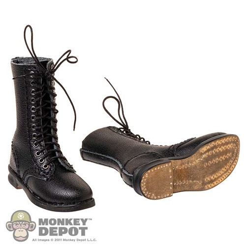 Boots: DiD Mens WWII German Fallschirmjager Boots (Genuine Leather)
