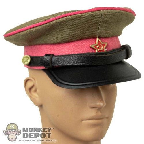 Hat: DiD Soviet Mens Infantry Officer Visor Cap