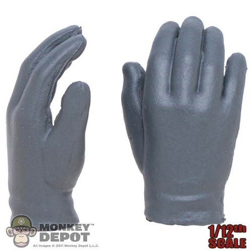 Hands: DiD 1/12th Mens Molded Gray Gloved Hands