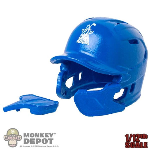 Helmet: DiD 1/12th Mens Blue Batting Helmet