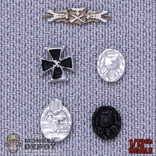 Medal: DiD 1/12th WWII German 5 Piece Insignia Set