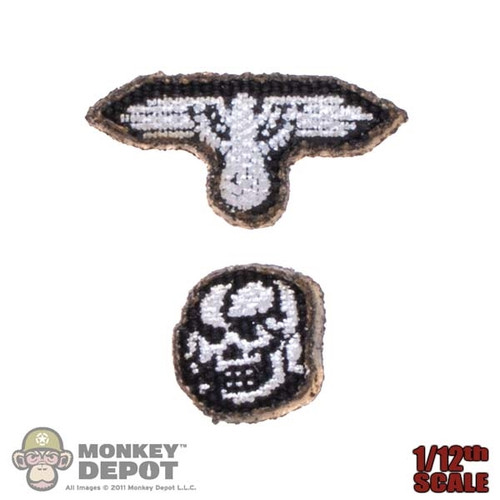 Insignia: DiD 1/12th WWII German Visor Cap Insignia Set