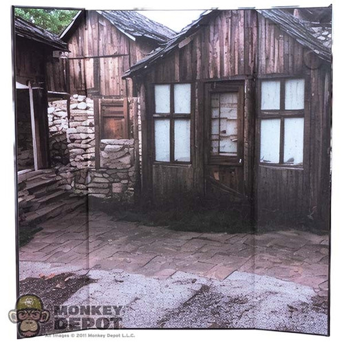 Display: DiD Wood Shacks Backdrop (13.6" X 13.75")