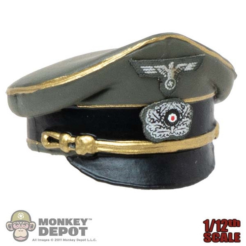 Hat: 3R 1/12 WWII Mens Molded Visor Crusher Cap