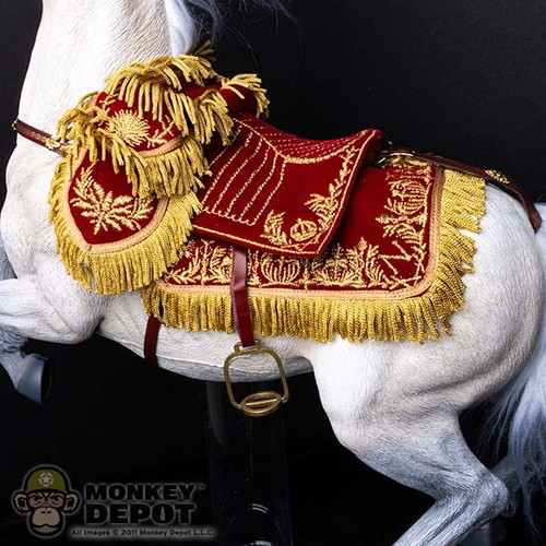 Saddle: DiD Napoleonic Embroidered Horse Saddle w/ Accessories (READ NOTES)