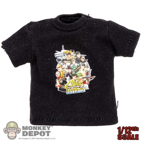 Shirt: DiD 1/12 Mens Black T-Shirt