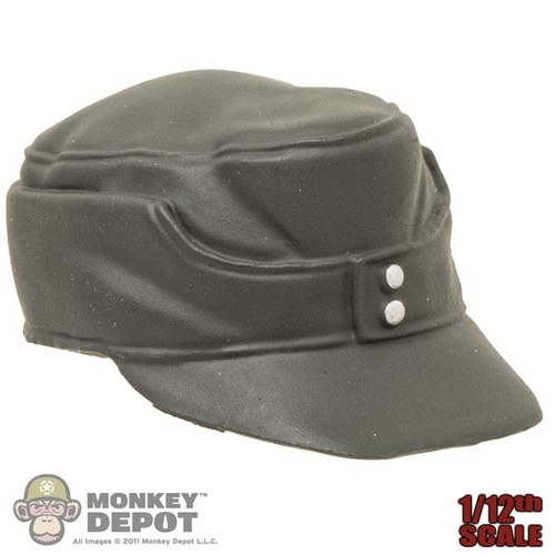 Hat: DiD 1/12 Mens Molded WWII German Field Cap w/ Insignia