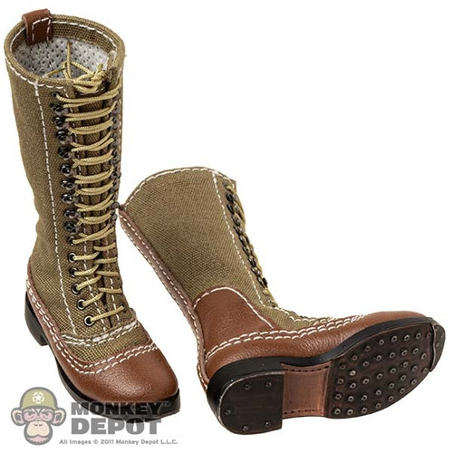 Boots: DiD Mens WWII German Tropical High Boots w/Feet