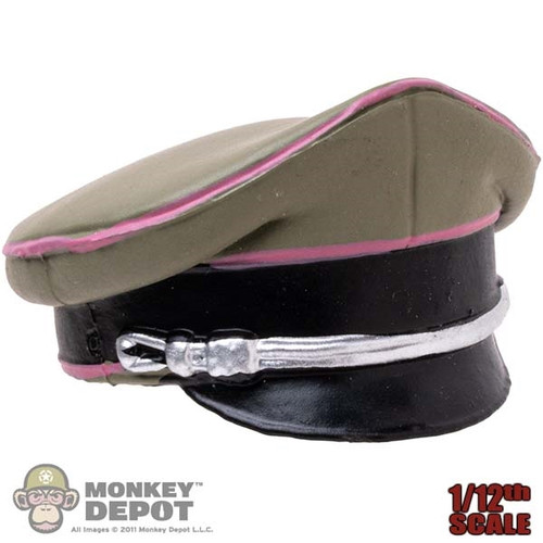 Hat: DiD 1/12 WWII German Molded Crusher Visor Cap w/ Insignia