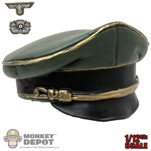 Hat: DiD 1/12 WWII Mens Molded Visor Crusher Cap w/ Insignia