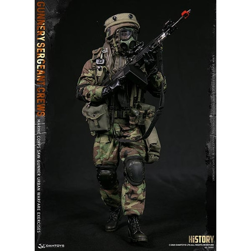 Boxed Figure: DamToys MC SAW GUNNER Urban Warfare Exercises Gunnery Sergeant Crews (DAM-78082)